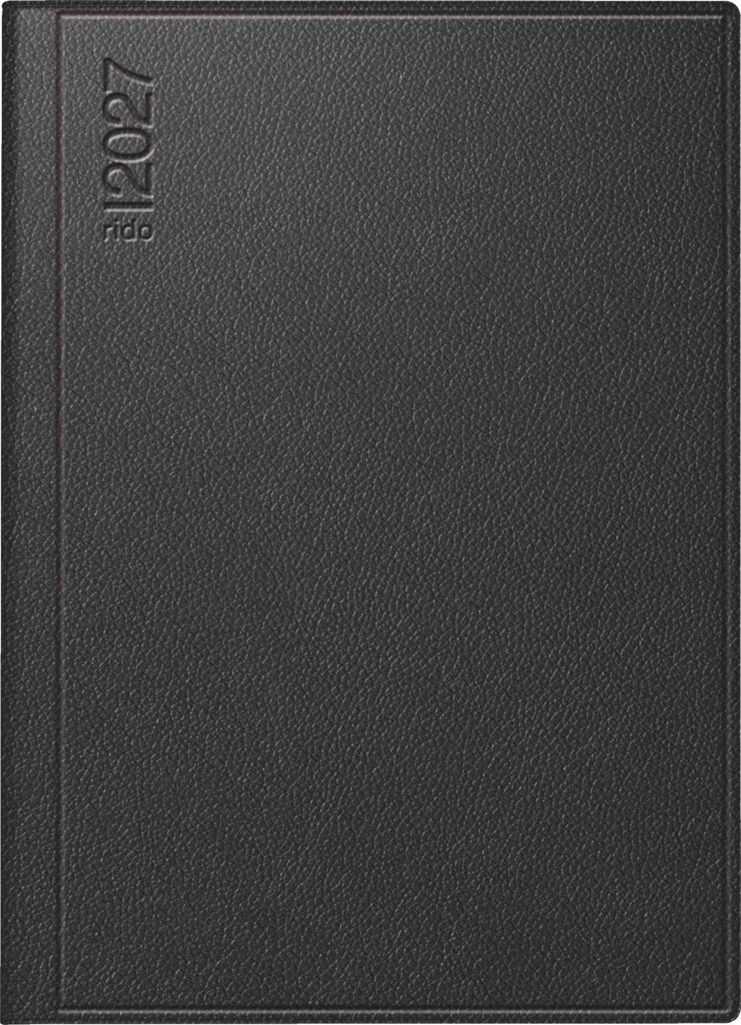 Rido Taschenkalender Technik III 10x14cm 1 Tag/Seite Leder schwarz 202