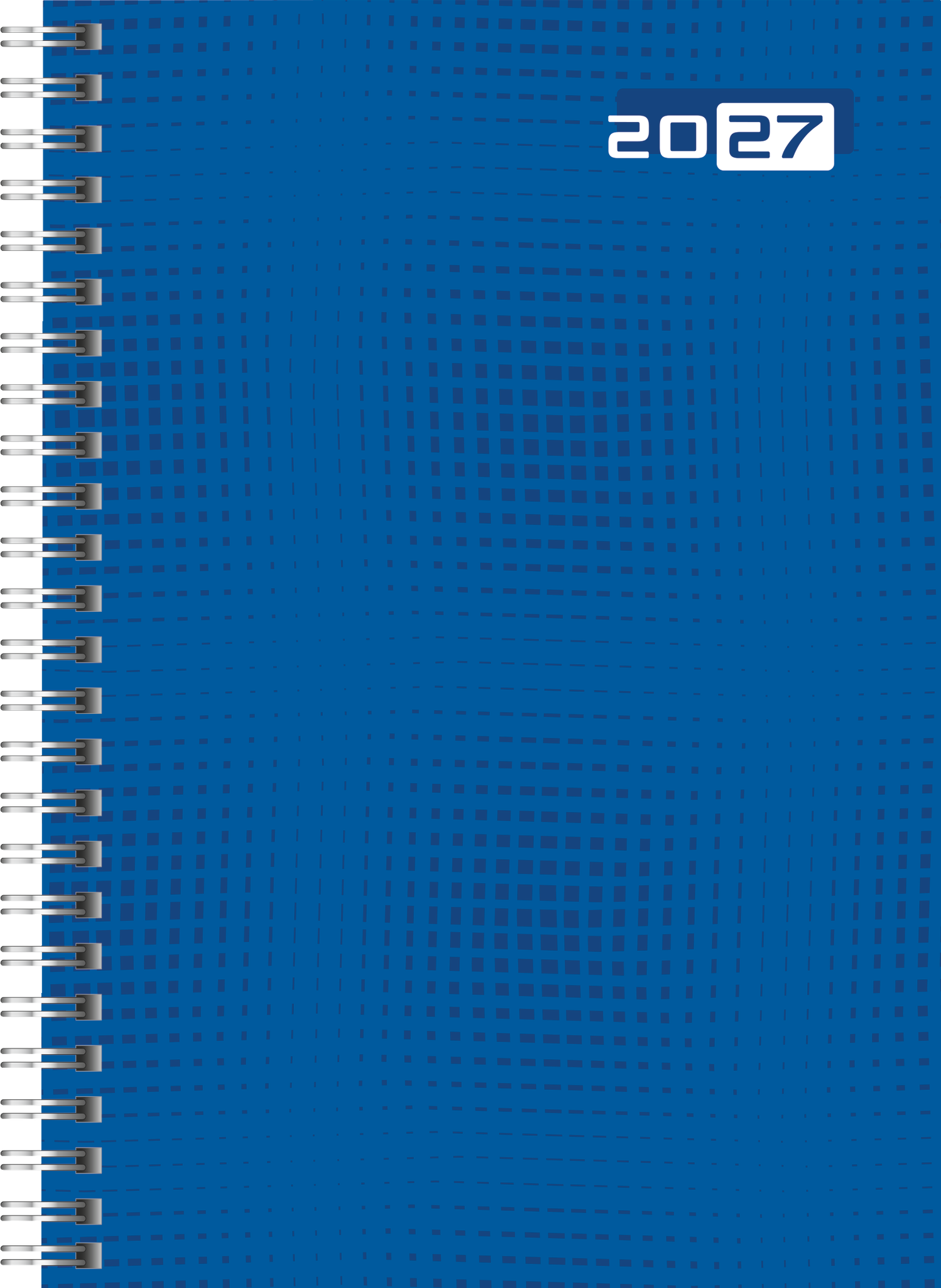 Rido Buchkalender futura 2 A5 1 Woche/2 Seiten Grafik-Einband blau 202