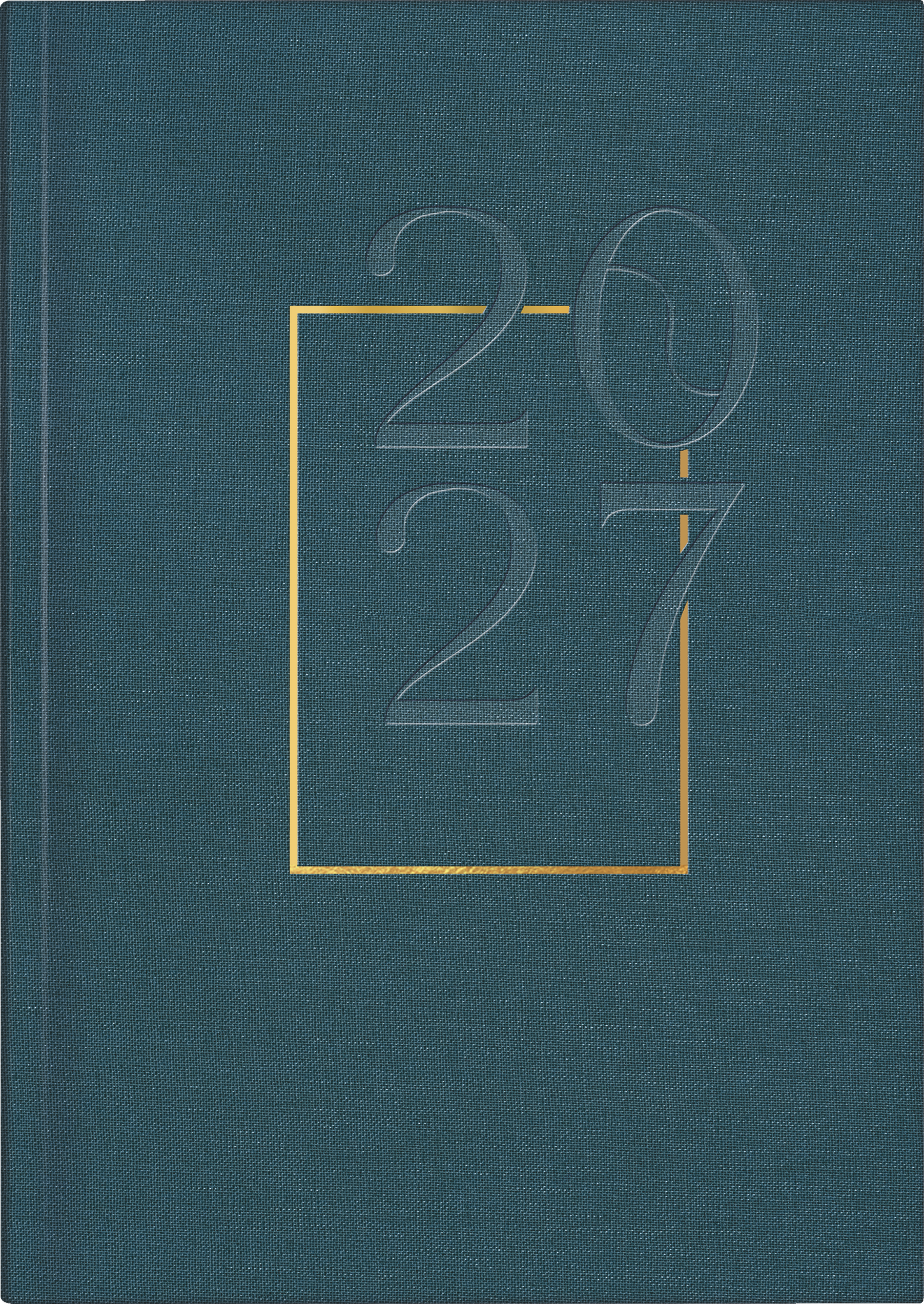 Rido Buchkalender futura 2 A5 1 Woche/2 Seiten Textil-Einband Denim 20