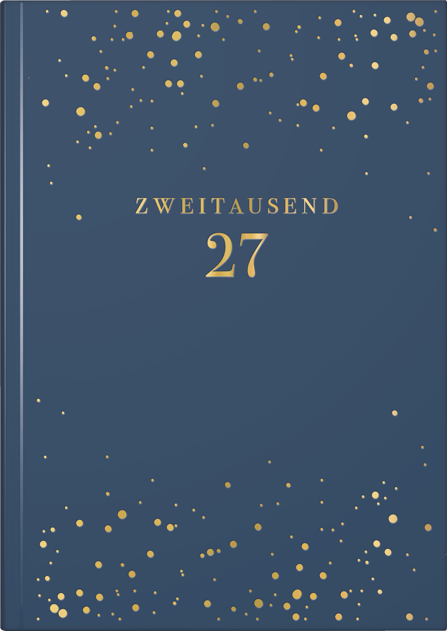 rido/idé 7021503727 Buchkalender Premium Young Line 2027 "Starry Night" A5, Kunstleder