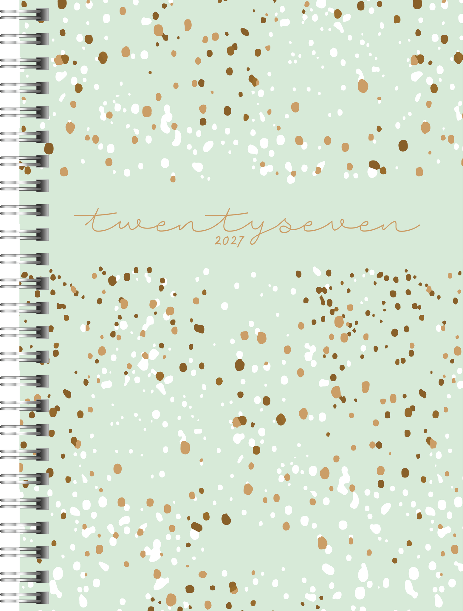 rido/idé 7021804017 Buchkalender Mod. Timing 1 2027 "Confetti" A5, Kunststoff