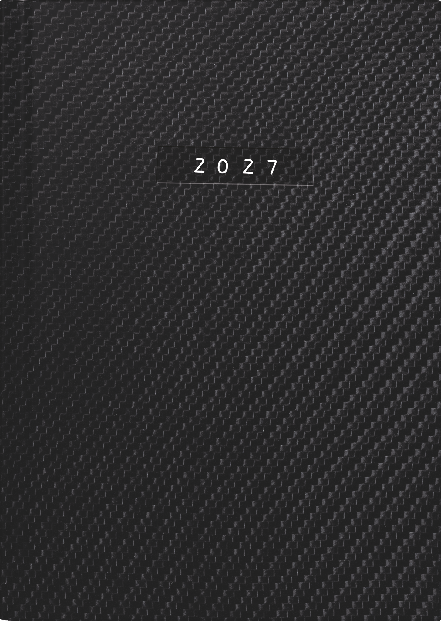 rido/idé 7021812807 Buchkalender Mod. Chefplaner 2027 "Carbon" A5, Kunstleder