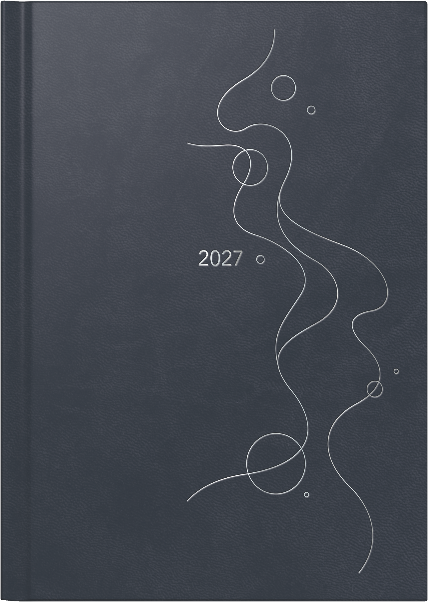 Rido Buchkalender Mentor 14,8x20,8cm 1 Tag/Seite Kunstleder Bubbles 20