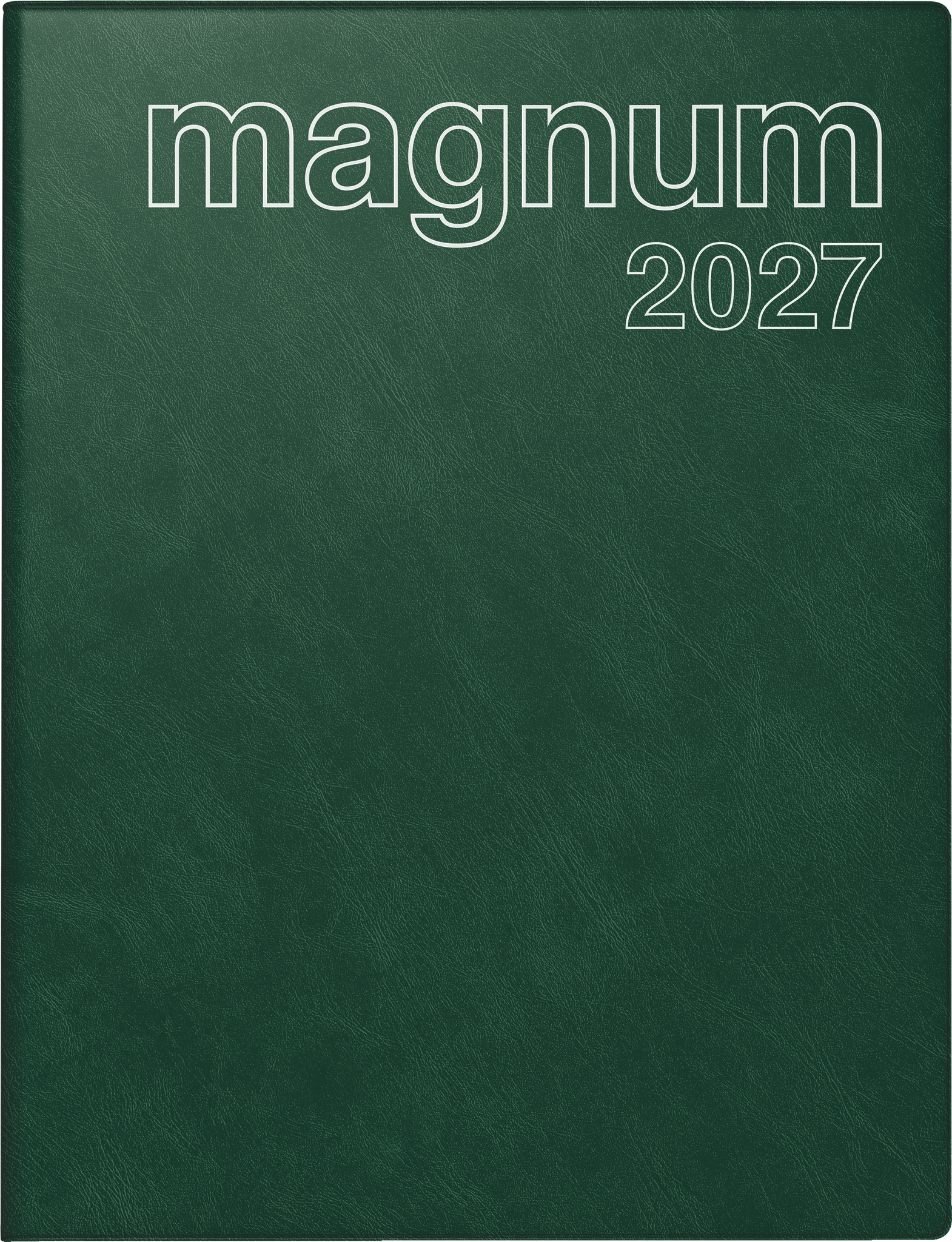 rido/idé 7027042587 Buchkalender Mod. magnum 2027 183×240 mm, Kunststoff, dunkelgrün