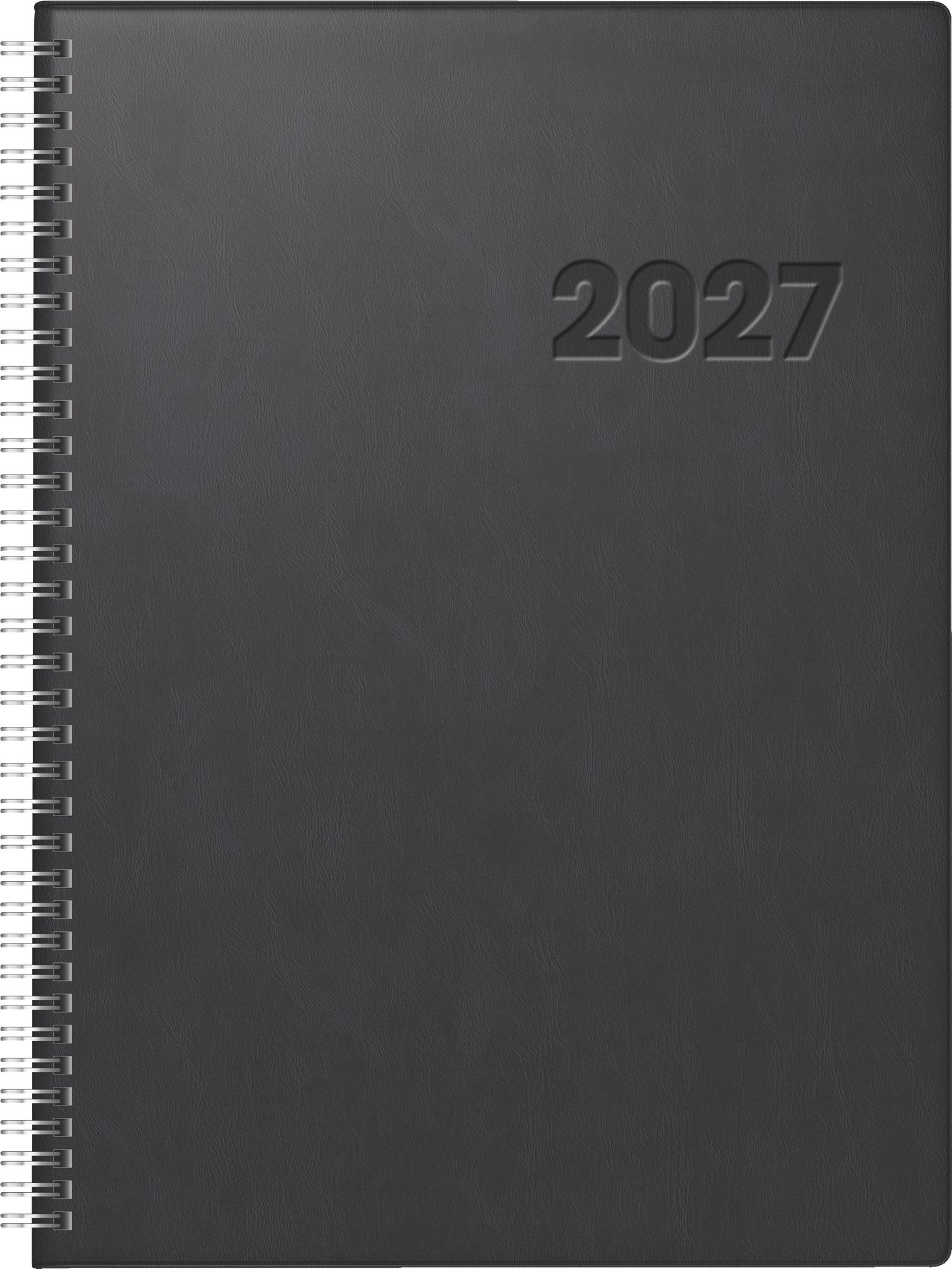 Rido Buchkalender Conform 21x29,1cm 1 Tag/Seite Kunststoff schwarz 202