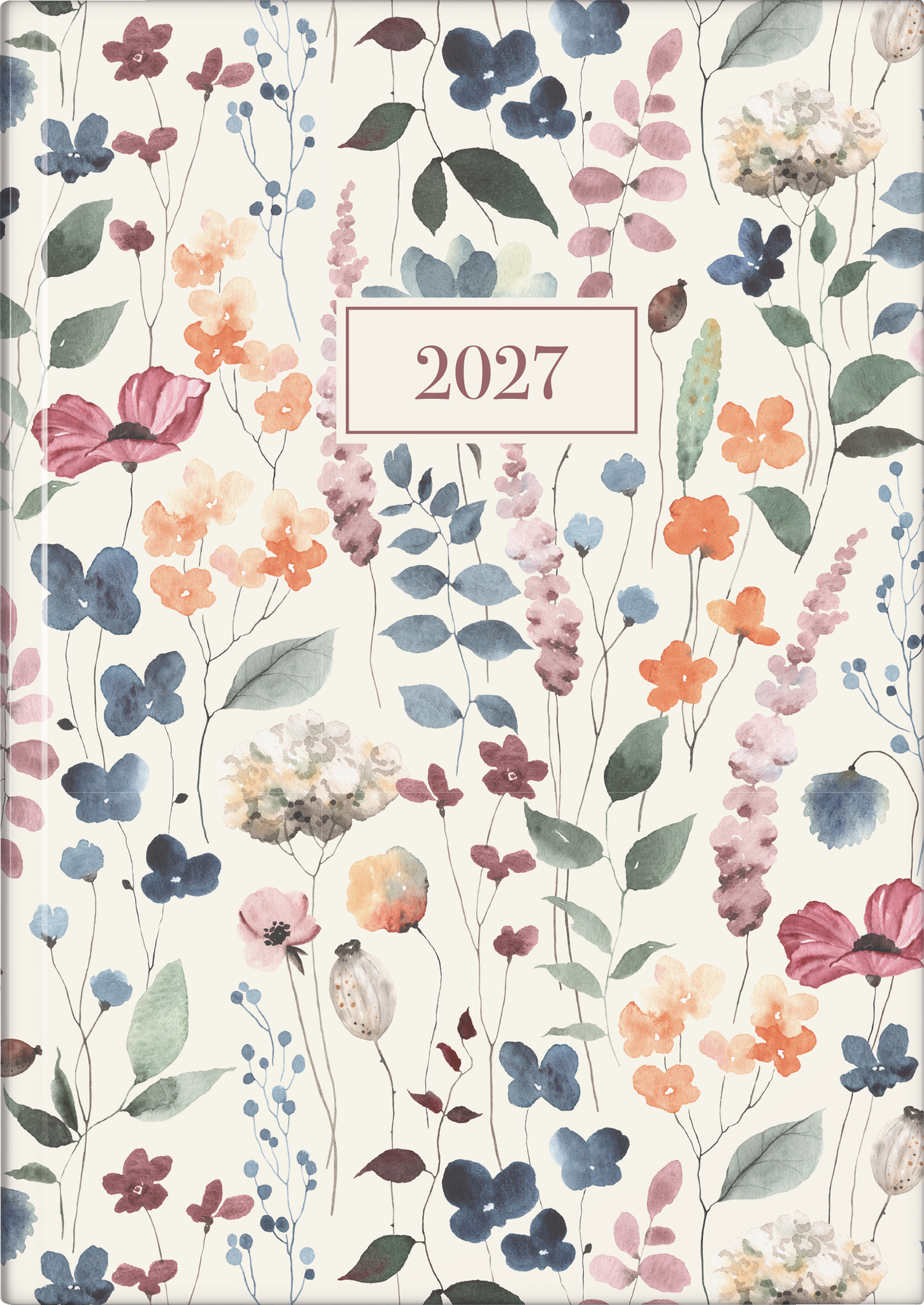 rido/idé 7028507027 Buchkalender Premium Young Line 2027 "Watercolor" A5, Papier