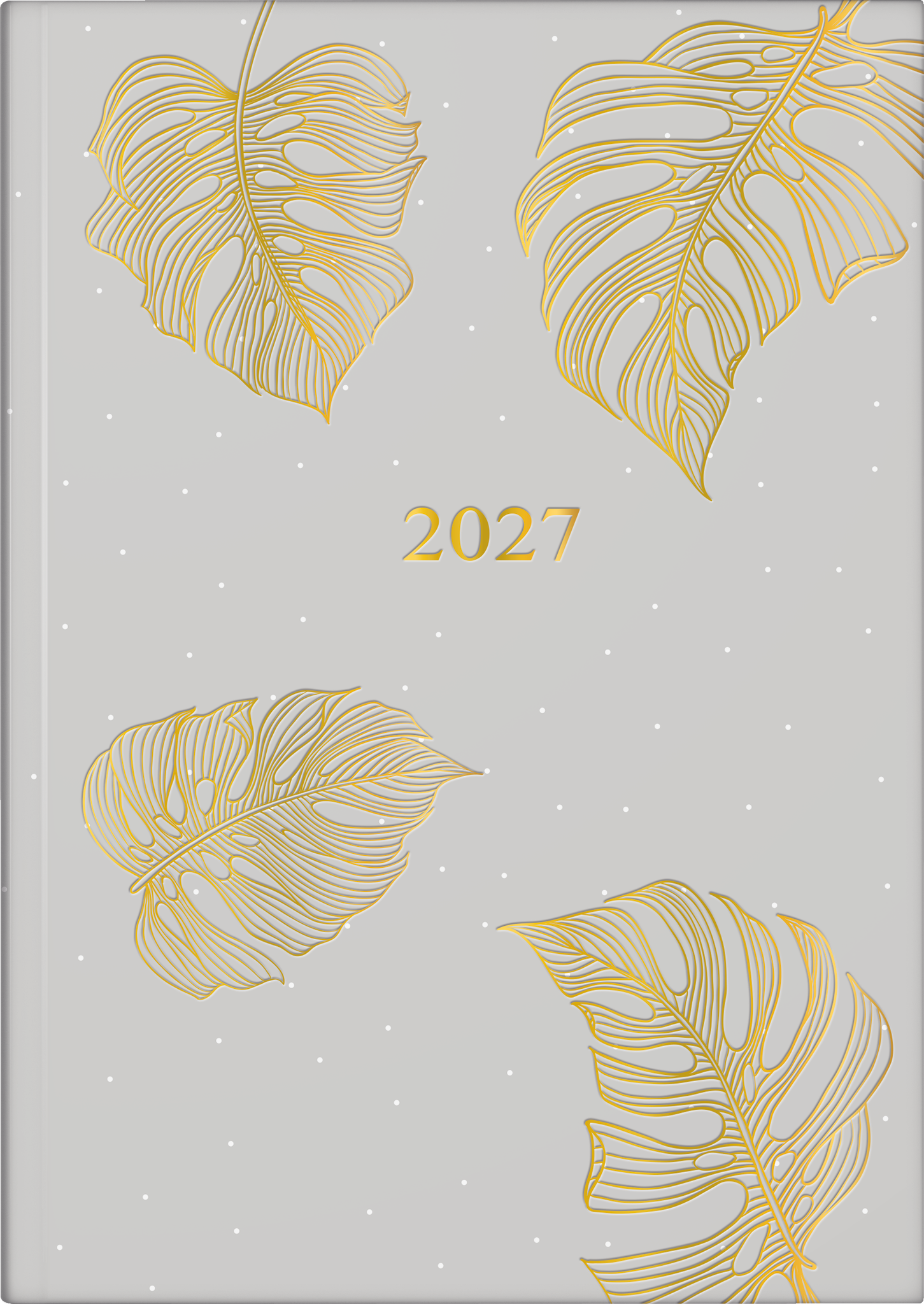 rido/idé 7028507037 Buchkalender Premium Young Line 2027 "Monstera" A5, Papier