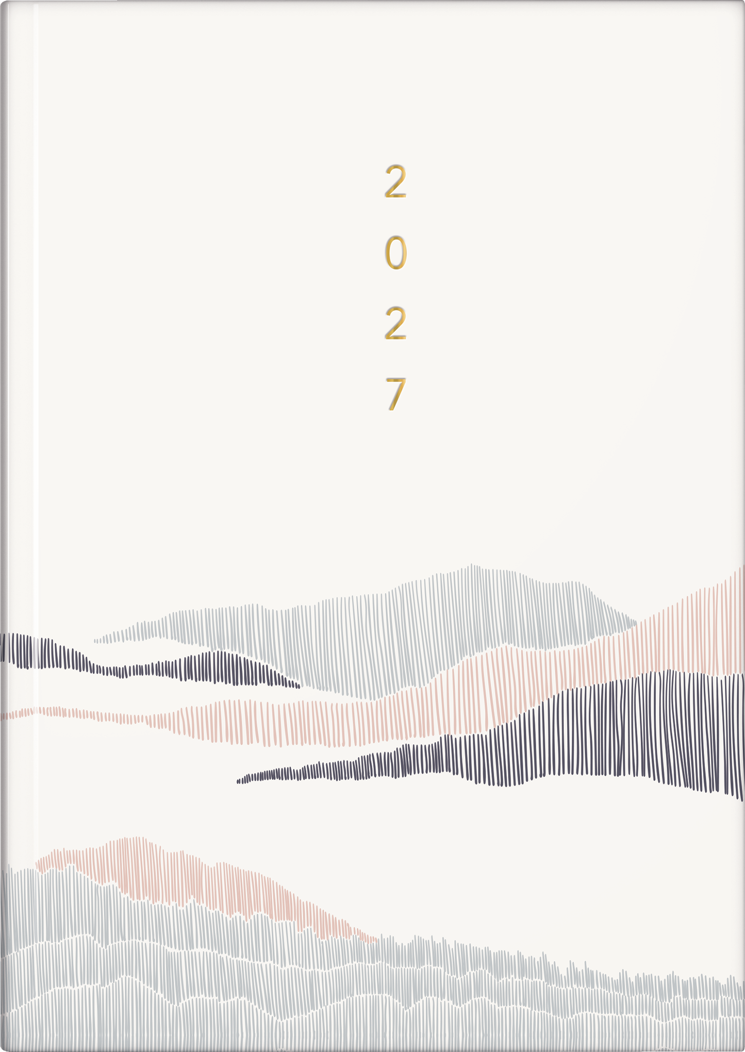 rido/idé 7028507047 Buchkalender Premium Young Line 2027 "Simple" A5, Papier