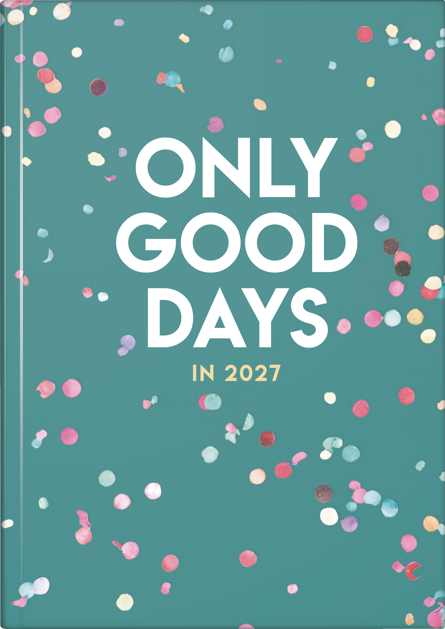 rido/idé 7028507057 Buchkalender Premium Young Line 2027 "Confetti" A5, Papier