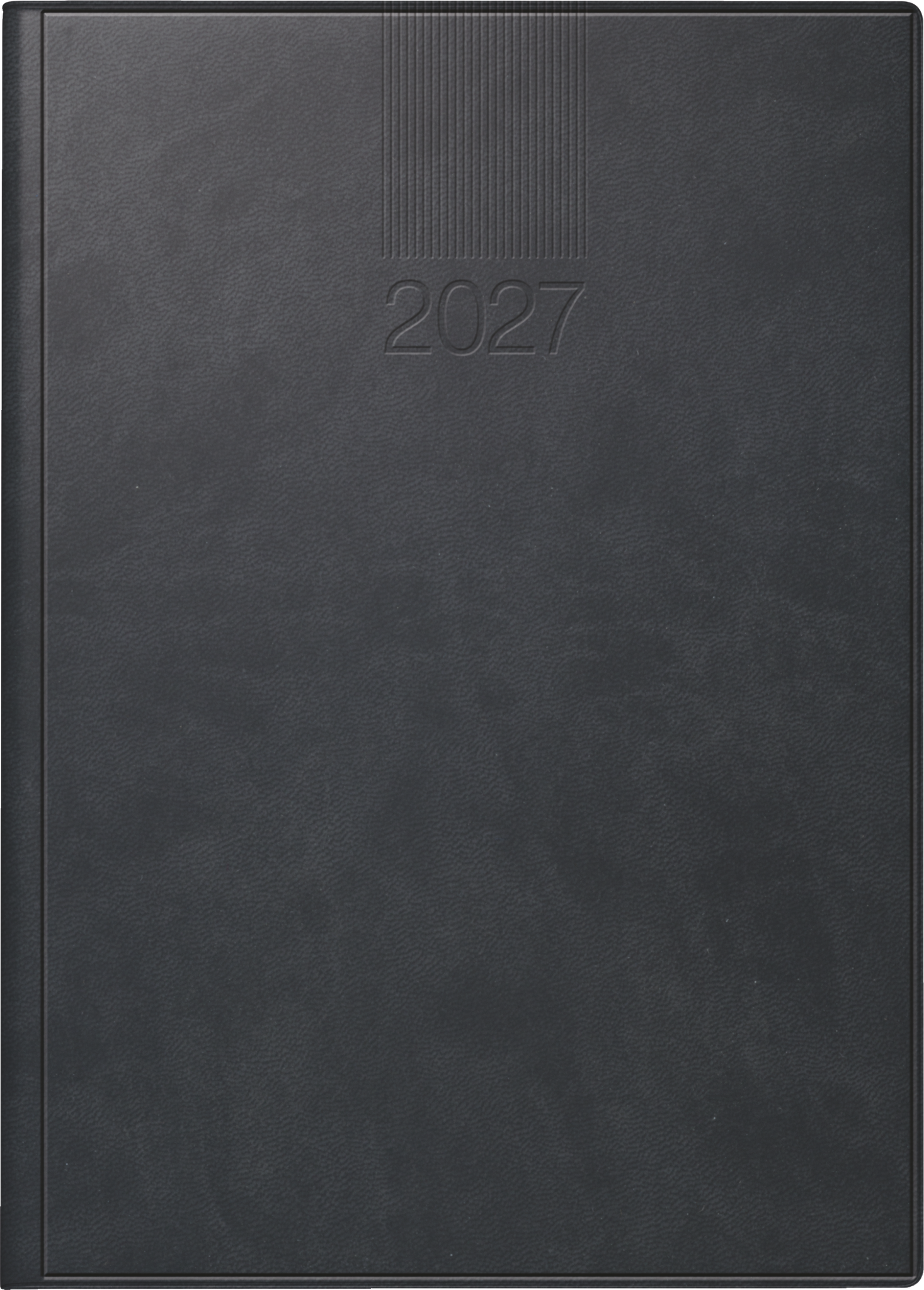 Rido Buchkalender Roma 1 14,2x20cm 1 Tag/Seite Kunstleder schwarz 2027