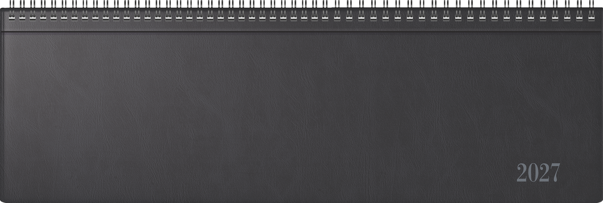 rido/idé 7031642907 Querterminbuch Mod. futura 5 2027 420×137 mm, Kunststoff, schwarz