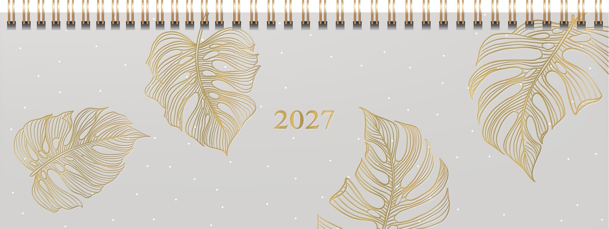 3 x Rido Querkalender Young Line 29,7x10,5cm 1 Woche/2 Seiten Monstera