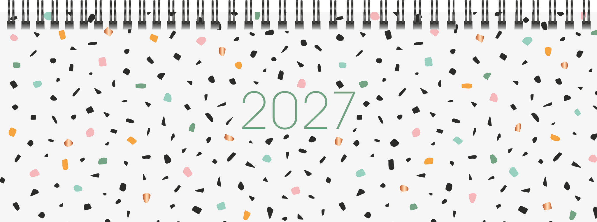 Rido Schreibtischquerkalender Sequenz 29,7x10,5cm 1 Woche/2 Seiten Con