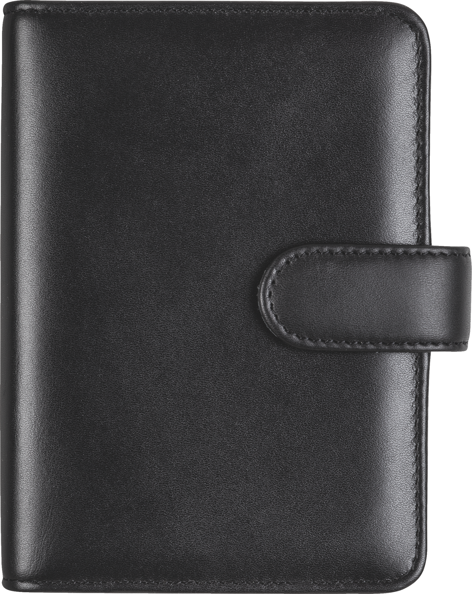 Rido Terminplaner ohne Kalendarium 7,6x12,7cm Nappaleder schwarz