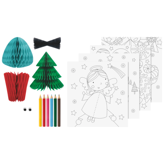 3D-Mal-Set „Weihnachten“ | 195×210 mm