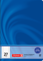 Schulheft Vivendi A5 liniert, 20-linig, Lineatur durchlaufend, Randlinie innen und außen, Lin. 27 blau