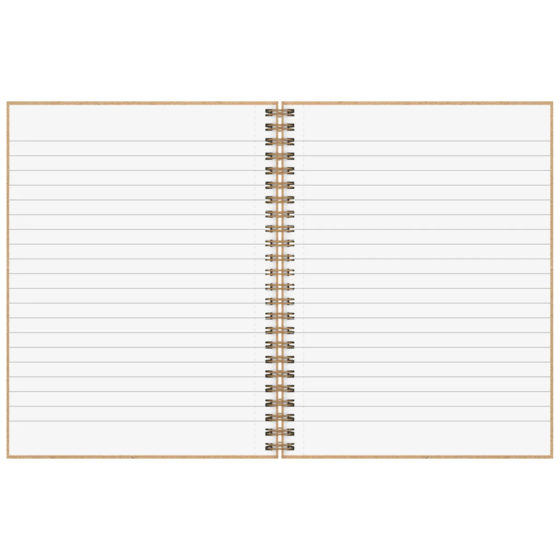 Notizbuch Premium Wire | A5, liniert, caramel