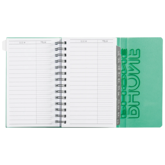 Adressbuch | 85×125 mm, 144 Seiten, sortiert