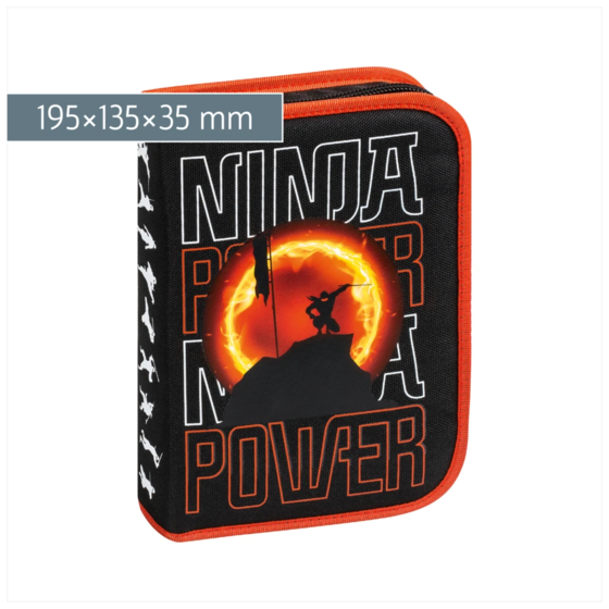 Federmäppchen Ninja Power | 2 Klappe(n)