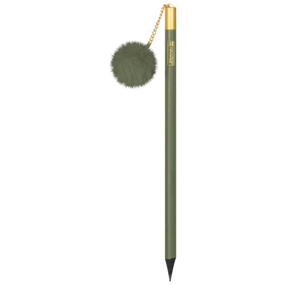 Bleistift „Bommel“ Colour Code | HB, rund, olive