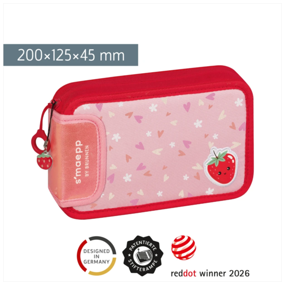 Federmäppchen s'maepp Fruity Love | rosa/rot