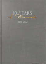 10-Jahres-Kalender Buchkalender 2023-2032 Blattgröße 21 x 29,7 cm A4