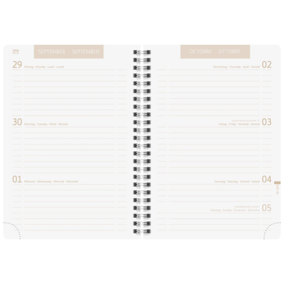 Schülerkalender 2026/2027 „Naturality“ | A5, Textil