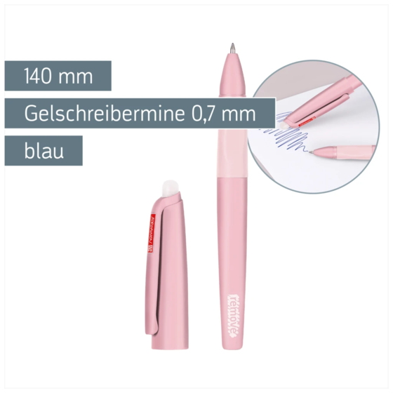 Gelschreiber „REMOVE“ Colour Code radierbar | breit, 0,7 mm, rose