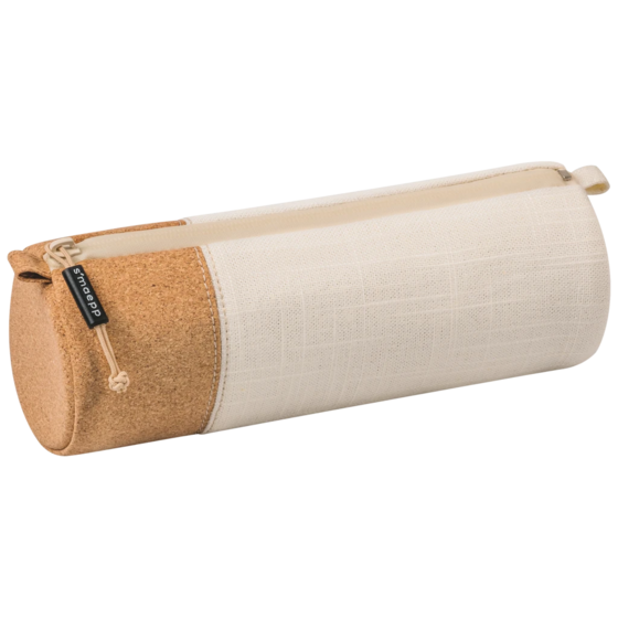 Schlampermäppchen s'maepp M „Linen“ | creme/braun