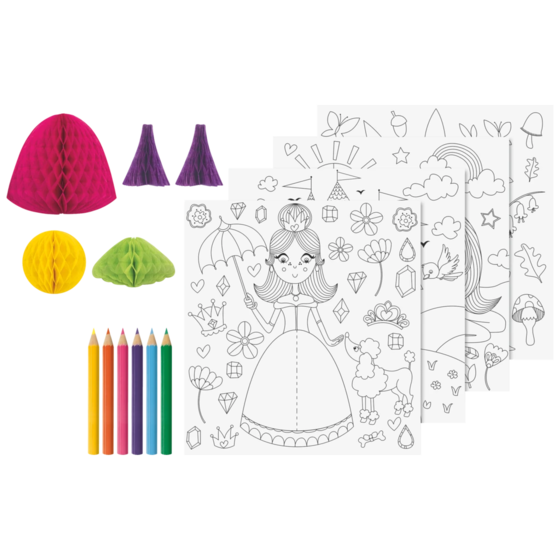 3D-Mal-Set „Prinzessin“ | 195×210 mm