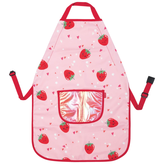 Kinderschürze Fruity Love | rosa/rot
