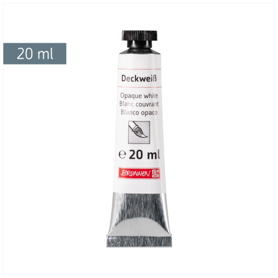 Deckweiß | weiß, 20 ml