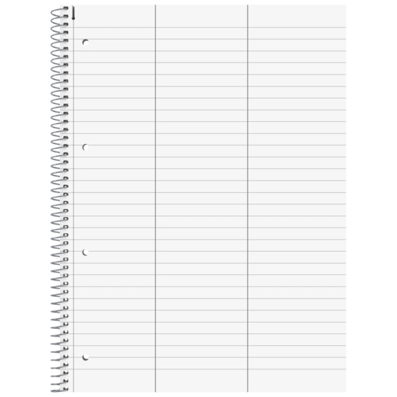 Collegeblock Premium Student „Vokabeln“ | A4, Lineatur 54, 50 Blatt, gelb