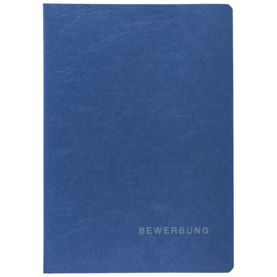 Bewerbungsmappe, A4, blau