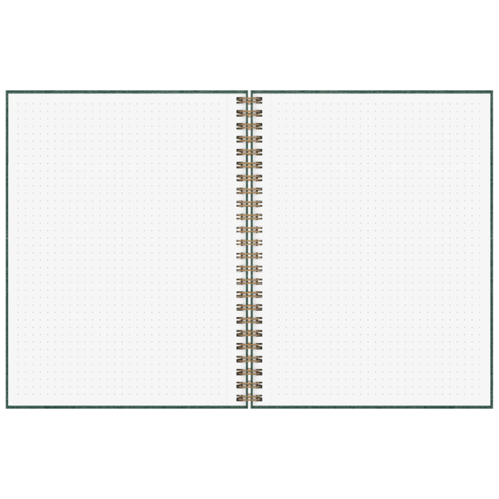 Notizbuch Premium Wire | A5, punktiert, forest green