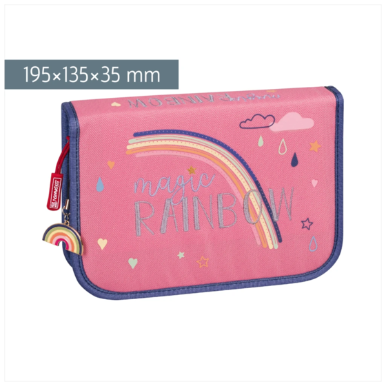 Federmäppchen Magic Rainbow | 2 Klappe(n), rosa