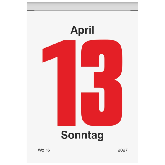 Abreißkalender 2027 Nr. 4 | 6,5×9,8 cm