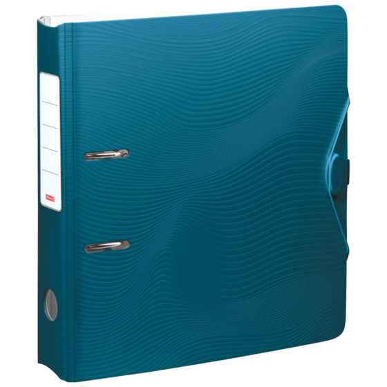 Ordner „WAVE“ Colour Code | A4, 70 mm, Hebelmechanik mit gummiertem Griff, denim