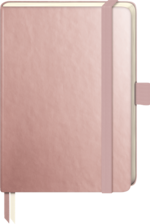 Notizbuch Kompagnon Metallic 9,5 x 12,8 cm dotted roségold