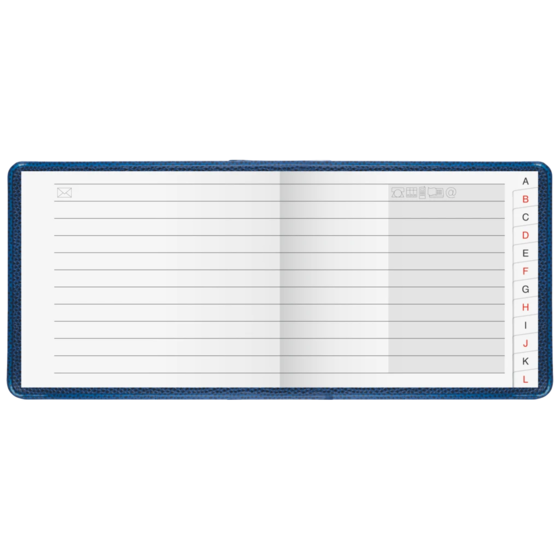 Adressbuch | 80×67 mm, 96 Seiten, sortiert