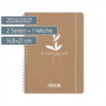 Schülerkalender 2026/2027 „Linen“ | A5, Textil Schülerkalender 2026/2027 „Linen“ | A5, Textil