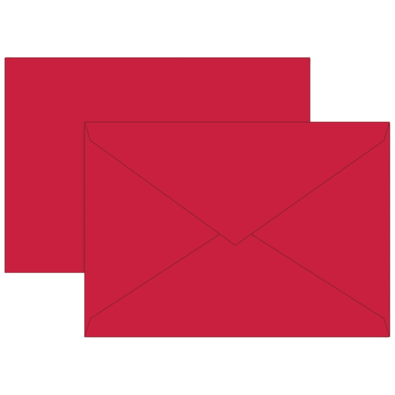 Briefumschläge Universalpapier | B6, 80 g/m², mittelrot, 10 Stück