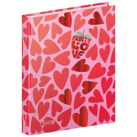 Ringbuch Fruity Love | A4, 2 Ringe, Füllhöhe: 20 mm, rosa/rot