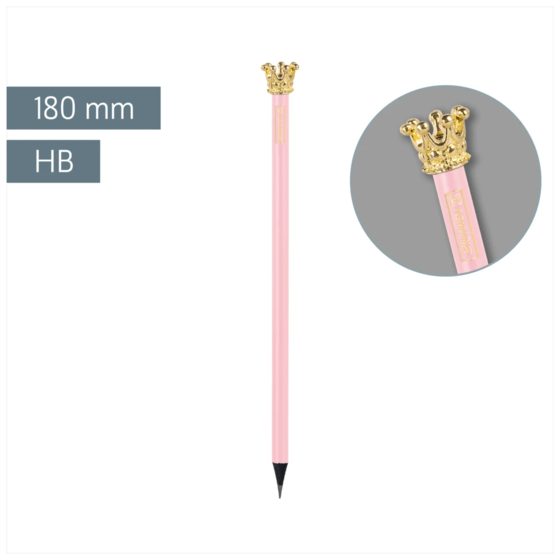 Bleistift „Krone“ Colour Code | HB, rund, rose