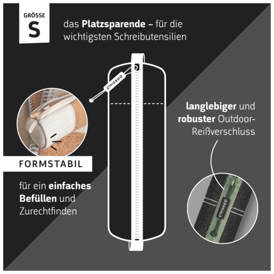 Schlampermäppchen s'maepp S „Deep Dive“ | dunkelgrau