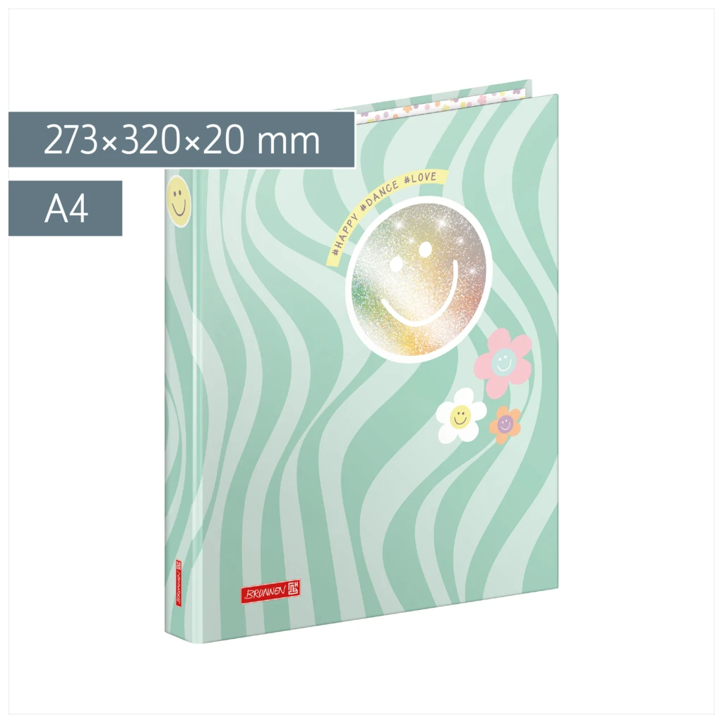 Ringbuch Happy Hippie | A4, 2 Ringe, Füllhöhe: 20 mm, mint