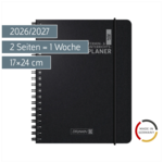 Lehrerkalender 2026/2027 Termin- & Unterrichtsplaner | A5, Kunststoff, schwarz