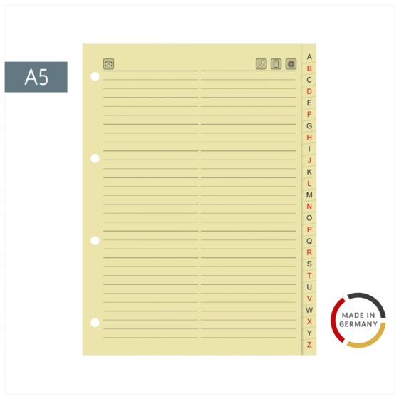 Ersatzeinlage | A5, chamois