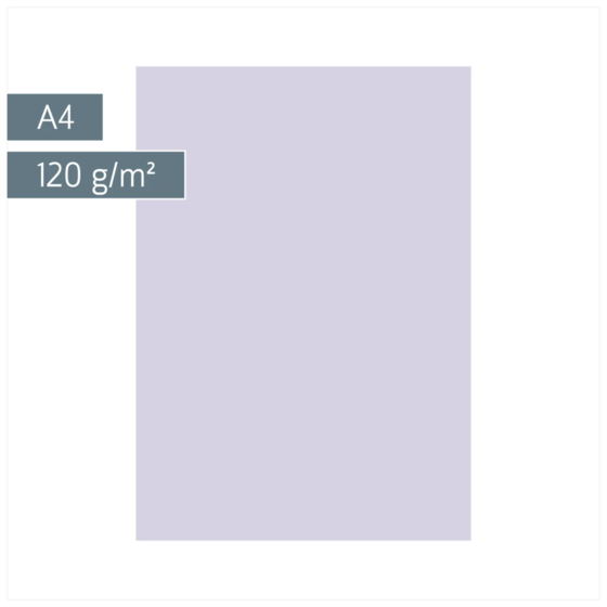 Multifunktionspapier Universalpapier | A4, 120 g/m², lilac, 35 Blatt