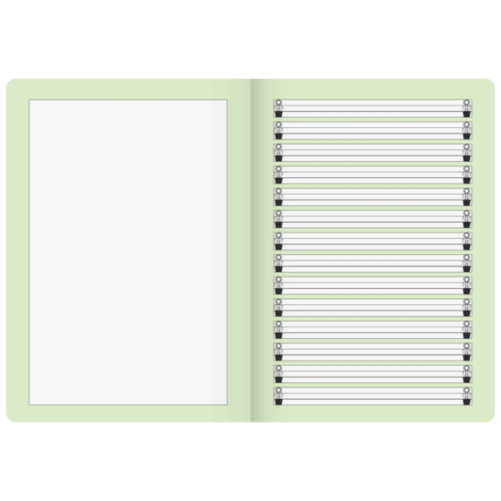 Geschichtenheft | A4, Lineatur 1G, 16 Blatt, grün